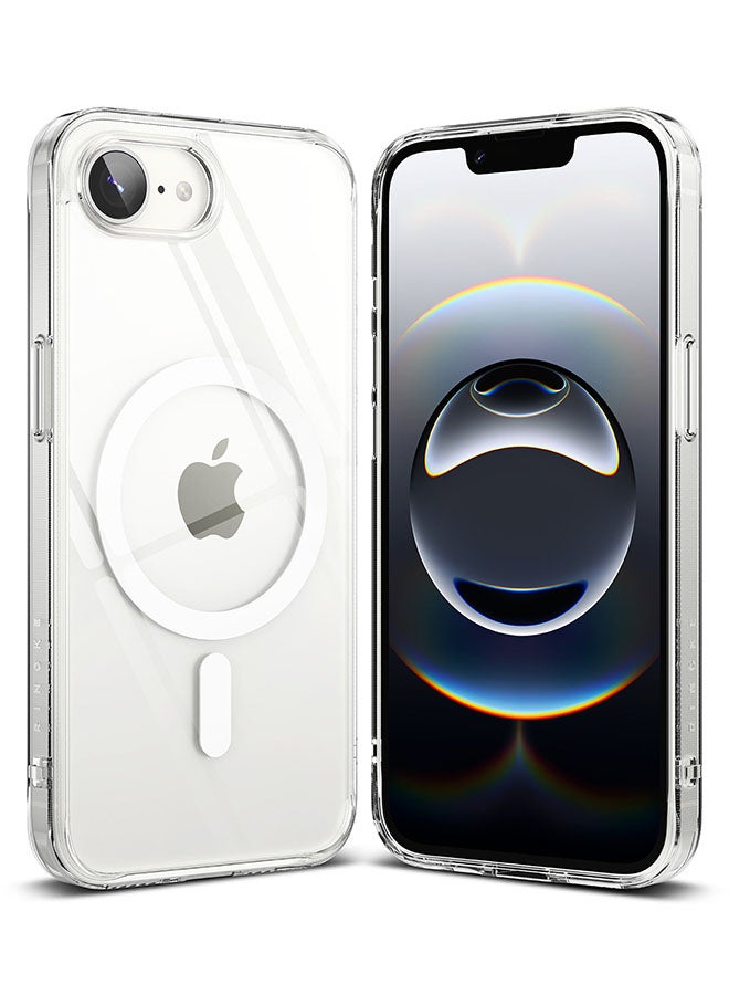 Ringke Fusion Magnetic Case For iPhone 16e Case Cover, Strong Magnet, Anti-Fingerprint Rugged Shockproof Protective Phone Cover - Clear  - Image 1