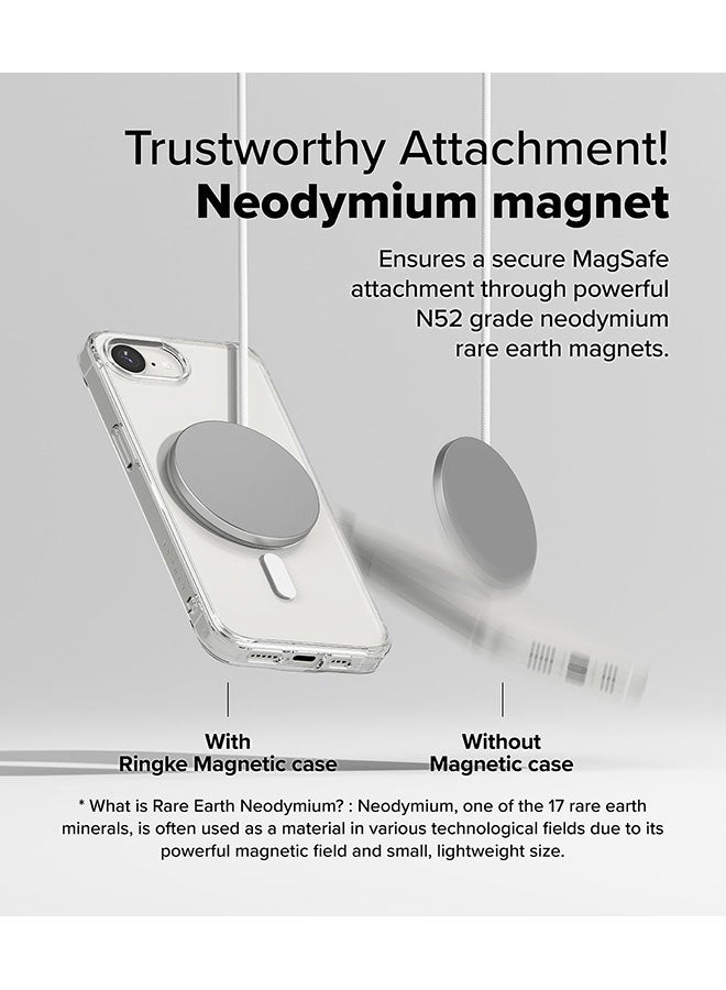 Ringke Fusion Magnetic Case For iPhone 16e Case Cover, Strong Magnet, Anti-Fingerprint Rugged Shockproof Protective Phone Cover - Clear  - Image 4