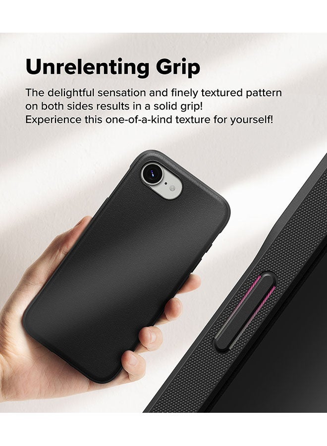 Onyx Case For iPhone 16e, Enhanced Grip Tough Flexible TPU Shockproof Rugged TPU Bumper Drop Protection Phone Cover - Black