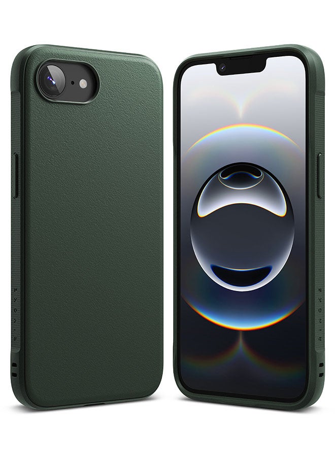 Ringke Onyx Case For iPhone 16e, Enhanced Grip Tough Flexible TPU Shockproof Rugged TPU Bumper Drop Protection Phone Cover - Dark Green  - Image 1