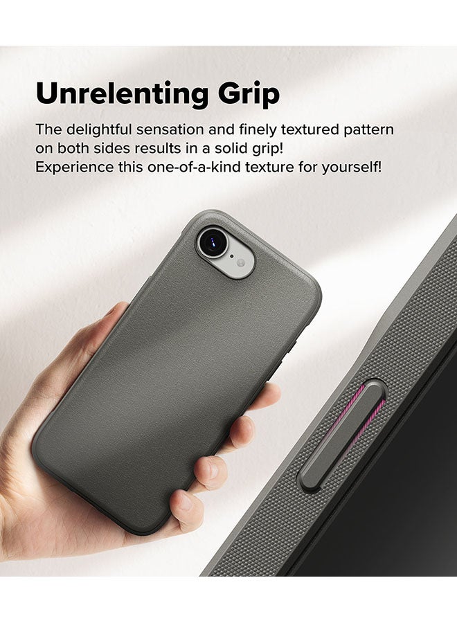 Ringke Onyx Case For iPhone 16e, Enhanced Grip Tough Flexible TPU Shockproof Rugged TPU Bumper Drop Protection Phone Cover - Gray  - Image 3