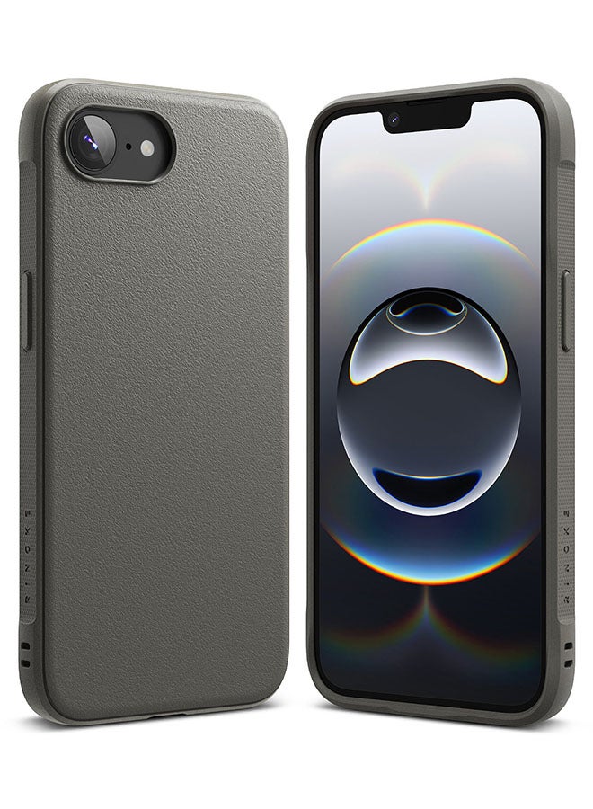 Ringke Onyx Case For iPhone 16e, Enhanced Grip Tough Flexible TPU Shockproof Rugged TPU Bumper Drop Protection Phone Cover - Gray  - Image 1