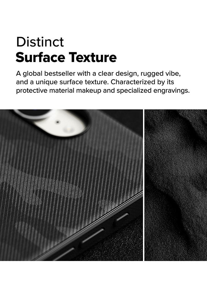 Ringke Onyx Case For iPhone 16e, Enhanced Grip Tough Flexible TPU Shockproof Rugged TPU Bumper Drop Protection Phone Cover - Camo Black - Image 4