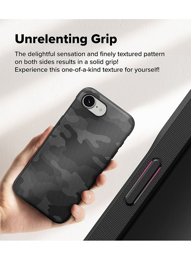 Ringke Onyx Case For iPhone 16e, Enhanced Grip Tough Flexible TPU Shockproof Rugged TPU Bumper Drop Protection Phone Cover - Camo Black - Image 3