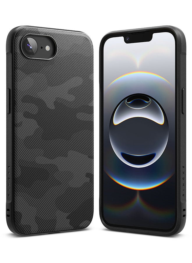 Ringke Onyx Case For iPhone 16e, Enhanced Grip Tough Flexible TPU Shockproof Rugged TPU Bumper Drop Protection Phone Cover - Camo Black - Image 1
