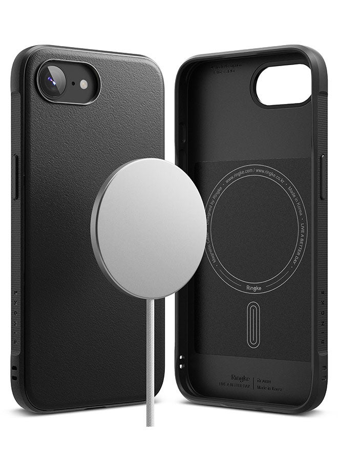 Ringke Onyx Magnetic For iPhone 16e Case, For MagSafe Enhanced Grip Tough Flexible TPU Shockproof Rugged TPU Bumper Drop Protection Back Phone Cover - Black  - Image 1