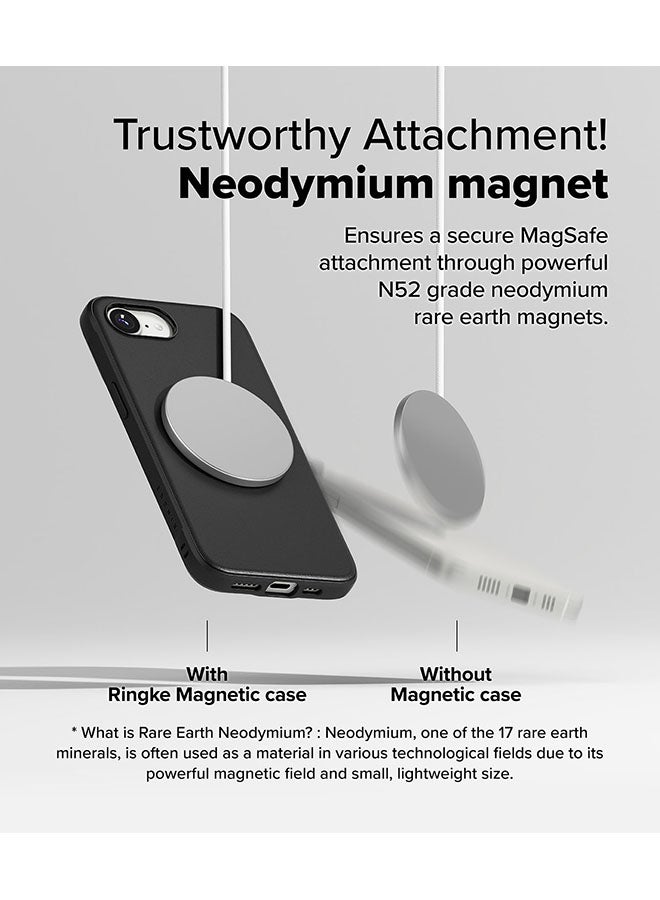 Ringke Onyx Magnetic For iPhone 16e Case, For MagSafe Enhanced Grip Tough Flexible TPU Shockproof Rugged TPU Bumper Drop Protection Back Phone Cover - Black  - Image 3