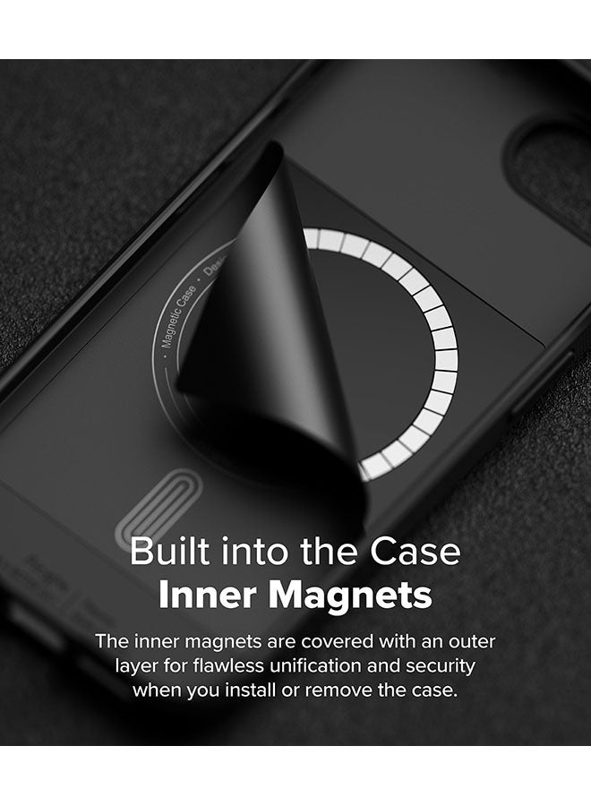 Ringke Onyx Magnetic For iPhone 16e Case, For MagSafe Enhanced Grip Tough Flexible TPU Shockproof Rugged TPU Bumper Drop Protection Back Phone Cover - Black  - Image 5