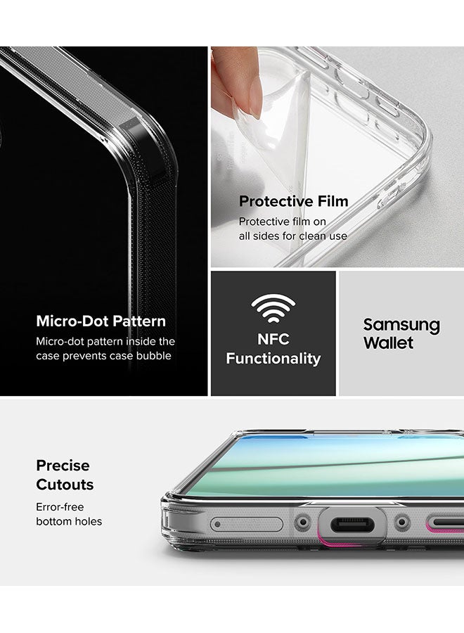 Ringke Fusion For Samsung Galaxy A36 / A56 5G Case Cover Transparent Hard Back Soft Flexible TPU Bumper Shockproof Protection Back Phone Cover - Clear - Image 5