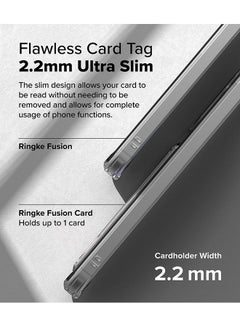 Ringke Fusion Card For Samsung Galaxy A36 / A56 5G Case Back Cover Transparent Soft Flexible TPU Bumper with Built-in Slim Card Holder Wallet - Clear  - Image 4