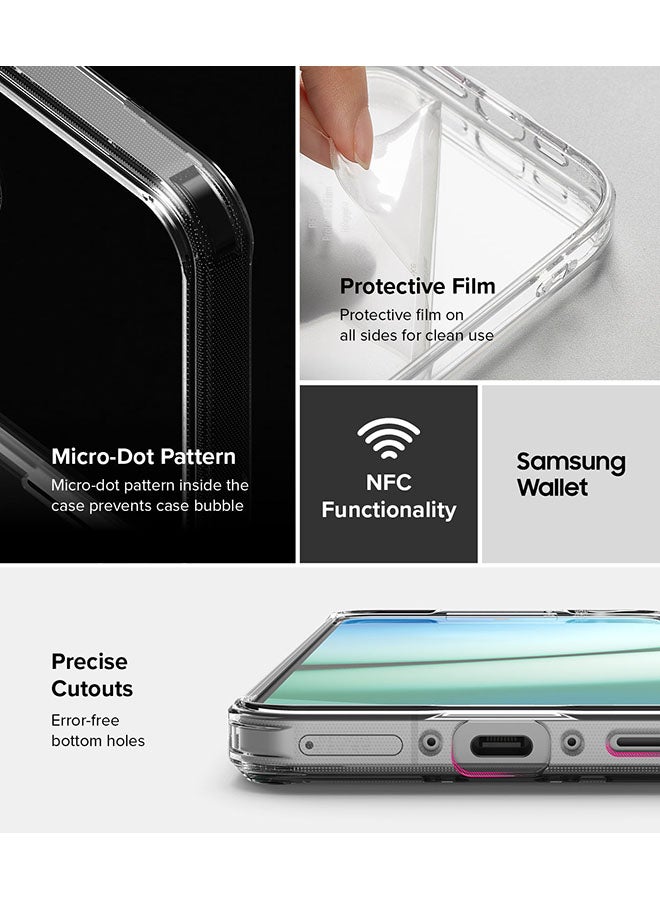 Ringke - Fusion Card For Samsung Galaxy A36 / A56 5G Case Back Cover Transparent Soft Flexible TPU Bumper with Built-in Slim Card Holder Wallet - Clear - Image 1