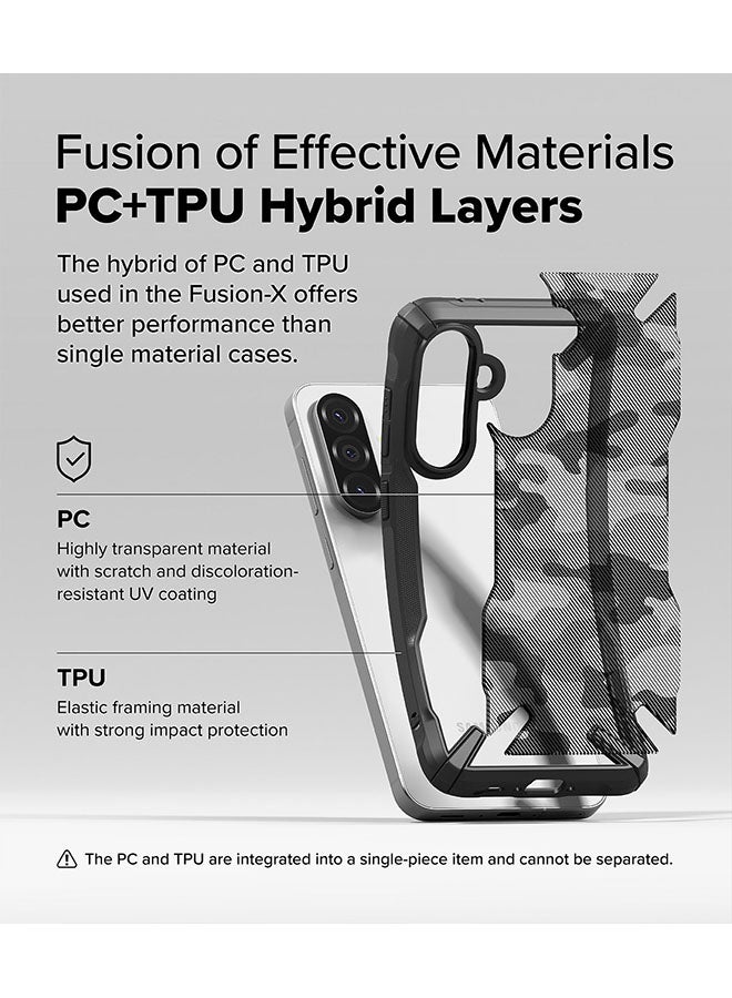 Ringke Fusion-X For Samsung Galaxy A36 / A56 5G Case Cover, Rugged Heavy Duty Shockproof Protection Hybrid Shockproof Protection Phone Cover - Camo Black - Image 3