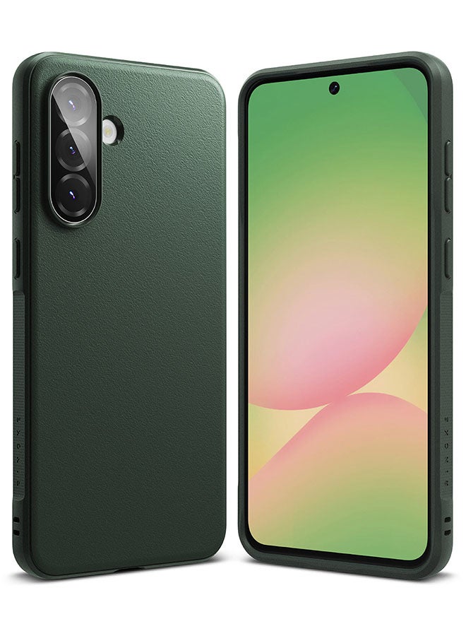 Ringke Onyx Case For Samsung Galaxy A36 / A56 5G, Enhanced Grip Tough Flexible TPU Shockproof Rugged TPU Bumper Drop Protection Phone Cover - Dark Green - Image 1