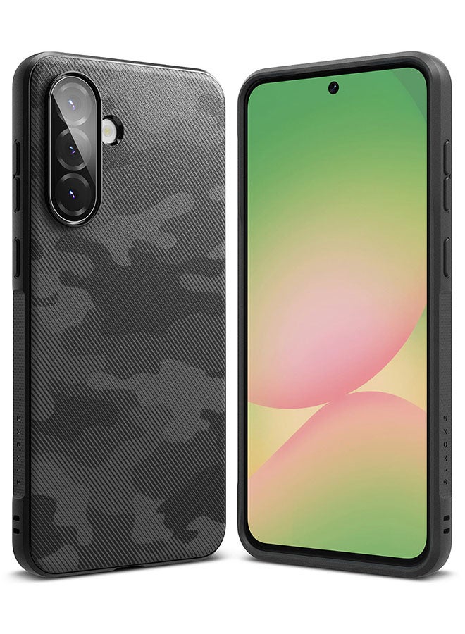 Ringke Onyx Case For Samsung Galaxy A36 / A56 5G, Enhanced Grip Tough Flexible TPU Shockproof Rugged TPU Bumper Drop Protection Phone Cover - Camo Black - Image 1