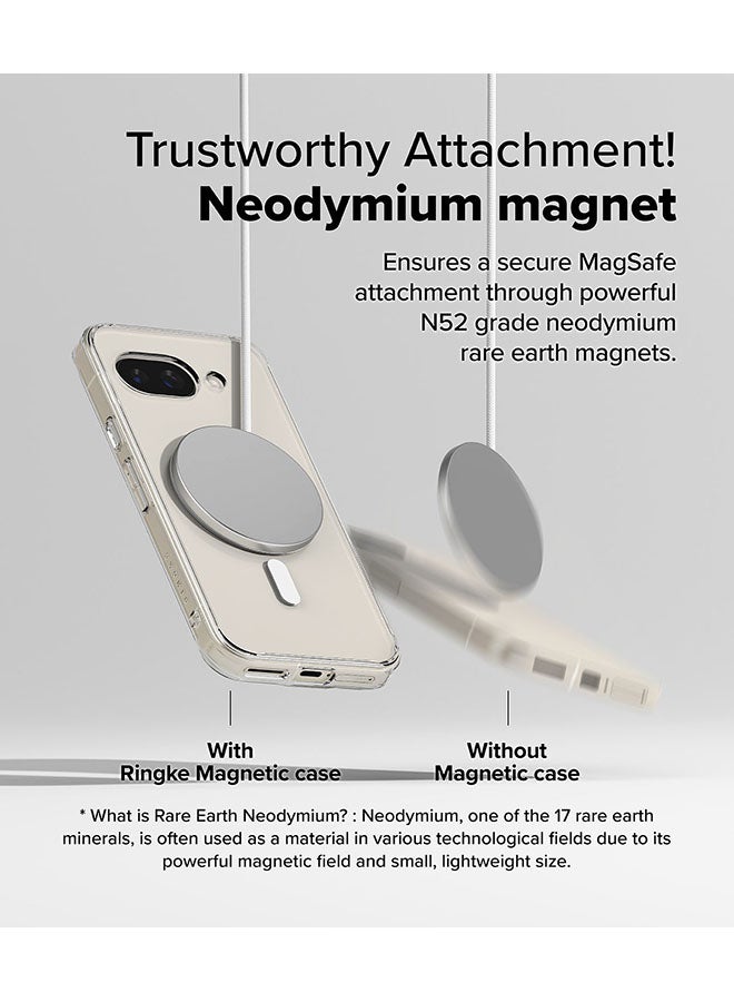 Ringke Fusion Magnetic Case For Google Pixel 9a Case Cover, Strong Magnet, Anti-Fingerprint Rugged Shockproof Protective Phone Cover - Clear - Image 3