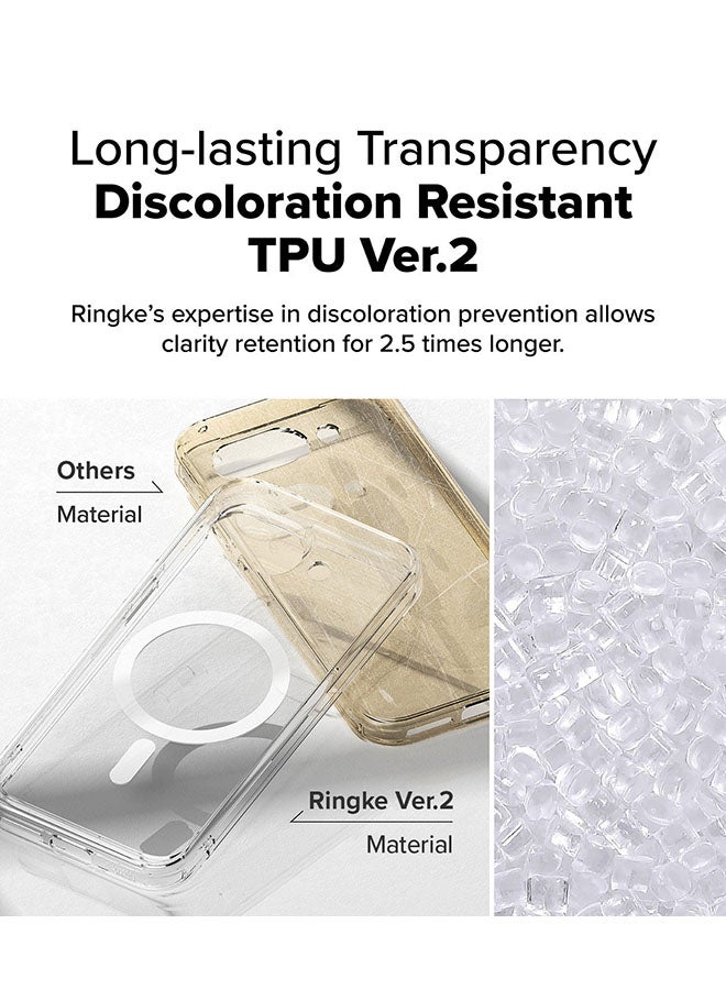 Ringke Fusion Magnetic Case For Google Pixel 9a Case Cover, Strong Magnet, Anti-Fingerprint Rugged Shockproof Protective Phone Cover - Clear - Image 4
