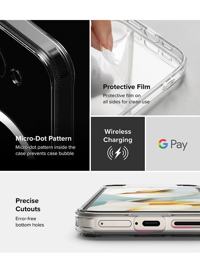 Ringke Fusion Magnetic Case For Google Pixel 9a Case Cover, Strong Magnet, Anti-Fingerprint Rugged Shockproof Protective Phone Cover - Clear - Image 5