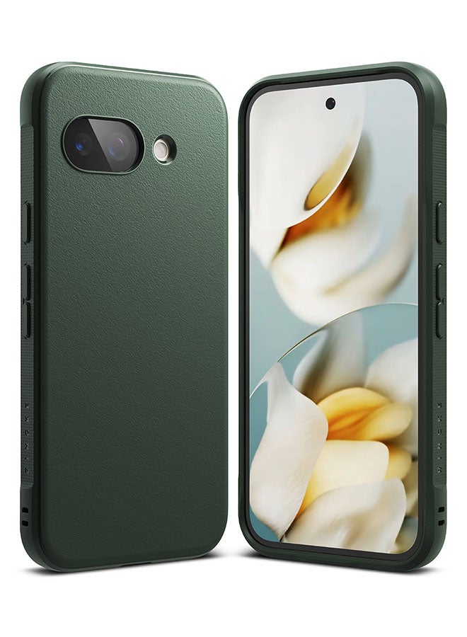 Ringke Onyx Case For Google Pixel 9a, Enhanced Grip Tough Flexible TPU Shockproof Rugged TPU Bumper Drop Protection Phone Cover - Dark Green - Image 1