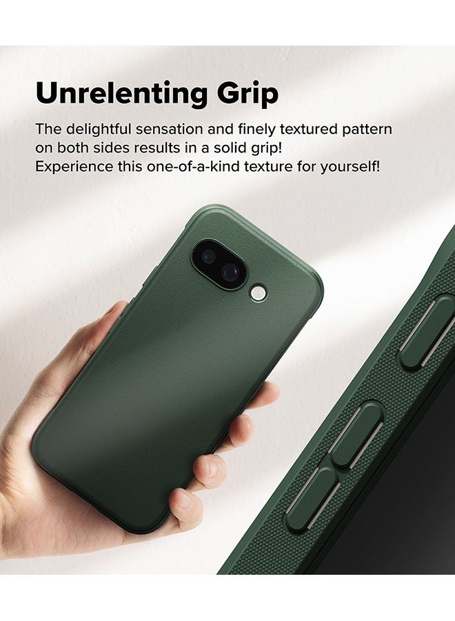 Ringke Onyx Case For Google Pixel 9a, Enhanced Grip Tough Flexible TPU Shockproof Rugged TPU Bumper Drop Protection Phone Cover - Dark Green - Image 4