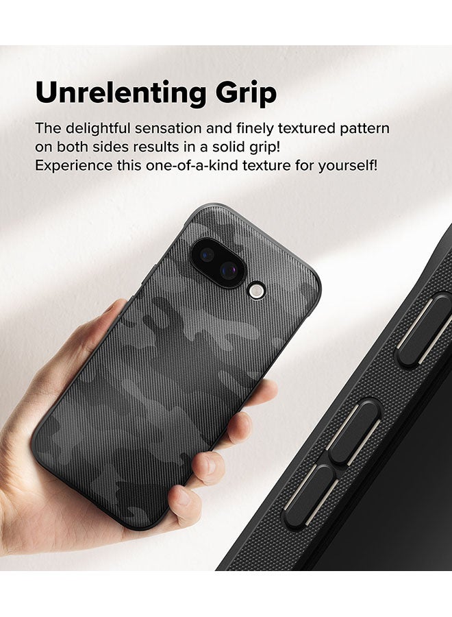 Ringke Onyx Case For Google Pixel 9a, Enhanced Grip Tough Flexible TPU Shockproof Rugged TPU Bumper Drop Protection Phone Cover - Camo Black - Image 4