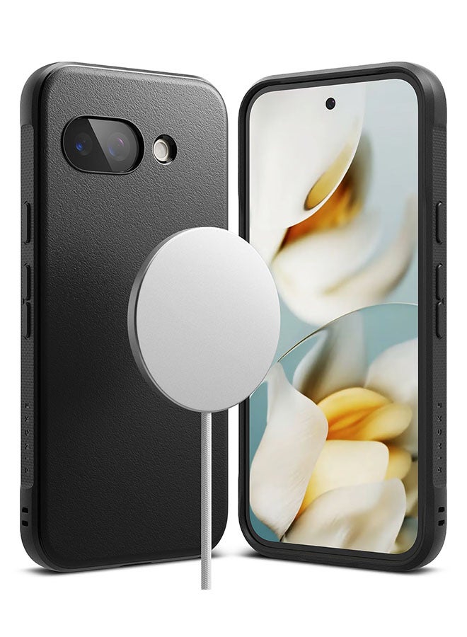 Ringke Onyx Magnetic For Google Pixel 9a Case Enhanced Grip Tough Flexible TPU Shockproof Rugged TPU Bumper Drop Protection Back Phone Cover - Black - Image 1