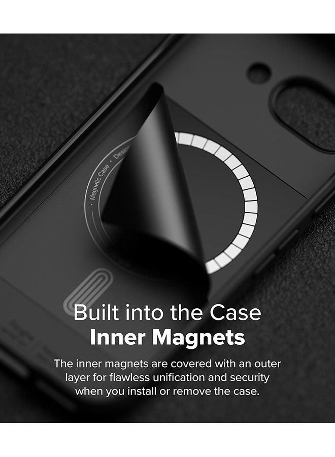 Ringke Onyx Magnetic For Google Pixel 9a Case Enhanced Grip Tough Flexible TPU Shockproof Rugged TPU Bumper Drop Protection Back Phone Cover - Black - Image 4