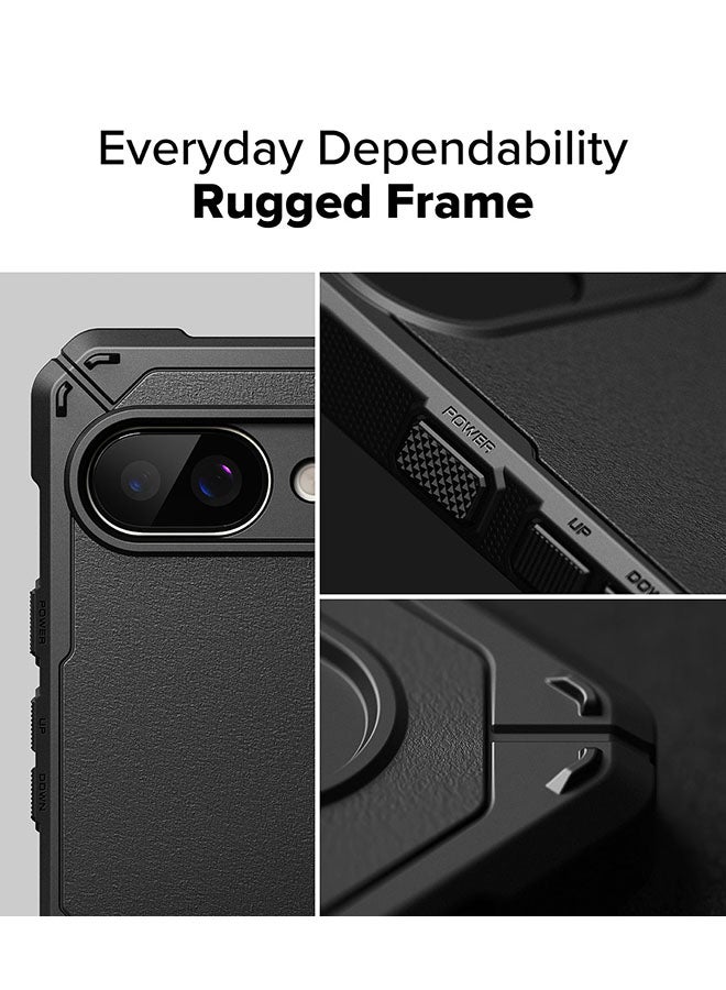 Ringke Rugged Magnetic Gear For Google Pixel 9a Case Cover For MagSafe, Shockproof Phone Bumper Cover - Black - Image 5
