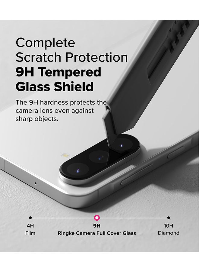 Ringke Glass Camera Protector, 2 Pack For Samsung Galaxy A36 5G Pro Hard Tempered Glass Camera Lens Protector,Case-Friendly Full-Cover Camera Protector - Clear - Image 4