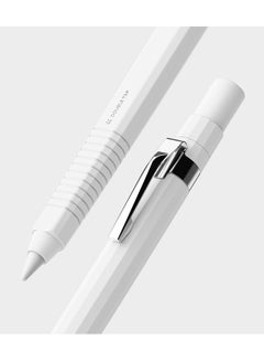 Ringke Silicone Drafting Grip Holder for Apple Pencil Pro / 2nd Gen / 1st Gen / USB-C Case, Soft Anti-Slip Grip Elastic Sleeve Case Cover - White  - Image 1