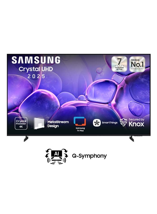 Samsung 85 Inch UHD TV, 4K Upscaling, Operating System Tizen, 60Hz, Secured by Knox, Free Contents by TV Plus, Model Year 2025, 2 Year Warranty - UA85U8000FUXSA Black - Image 1