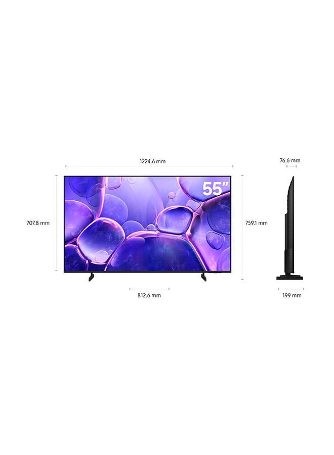 Samsung 55 Inch UHD TV, 4K Upscaling, Secured by Knox, Free contents by TV Plus, 60Hz, Operating System Tizen, Model Year 2025, 2 Year Warranty, UA55U8000FUXSA Black - Image 3