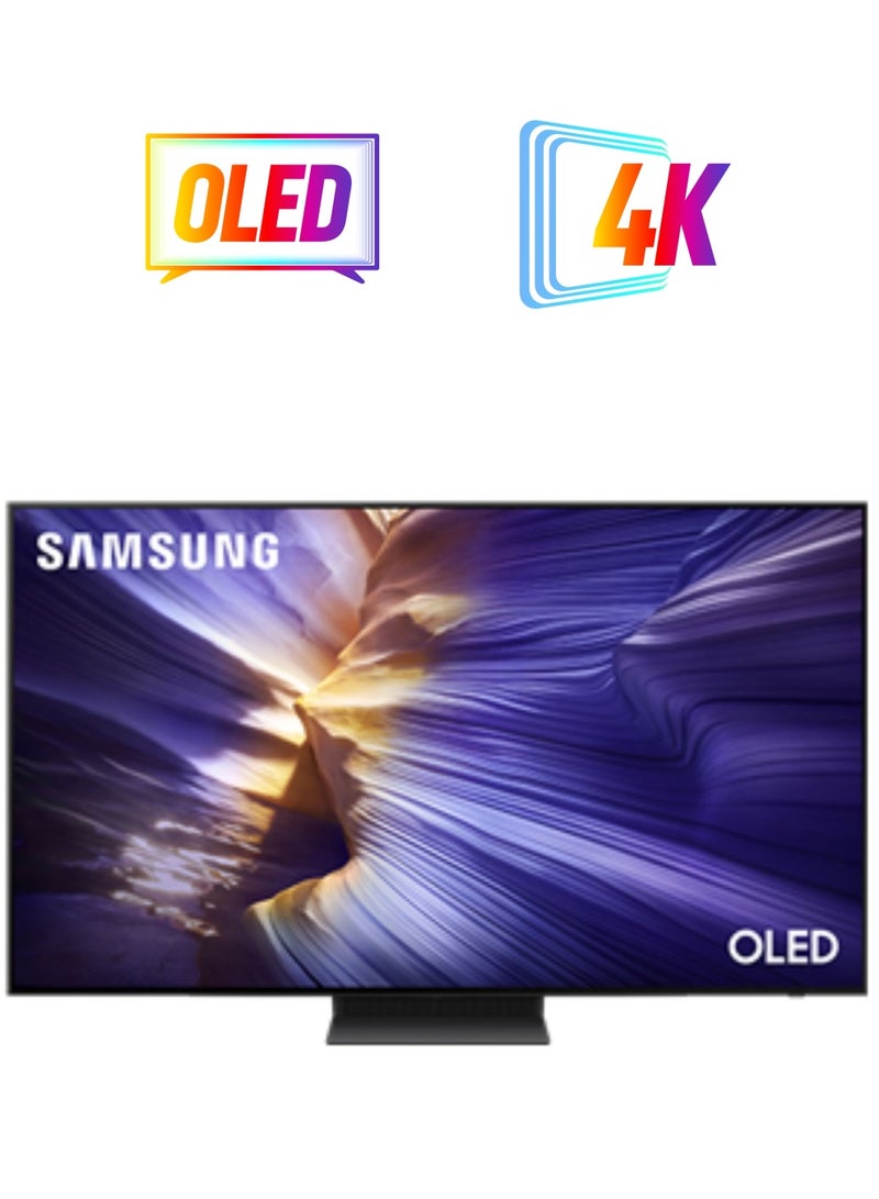 55 Inch OLED TV, HDR+, Anti-Reflection, 144Hz, Dolby Atmos, 4K AI Upscaling QA55S90FAUXSA black