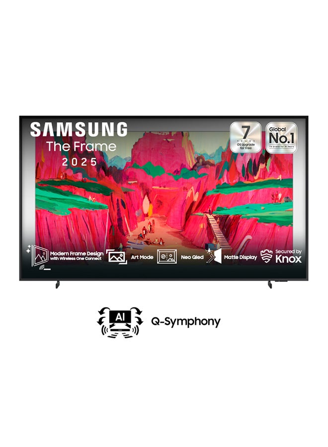 Samsung 75 Inch NEO QLED 4K TV, 4K AI Upscaling, 144Hz,Mini-LED, Matte Screen QA75LS03FWUXSA black - Image 1