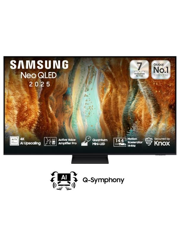 Samsung 75 Inch NEO QLED 4K TV, 4K AI Upscaling, 144Hz,Mini-LED, AVA Pro QA75QN70FAUXSA black - Image 1