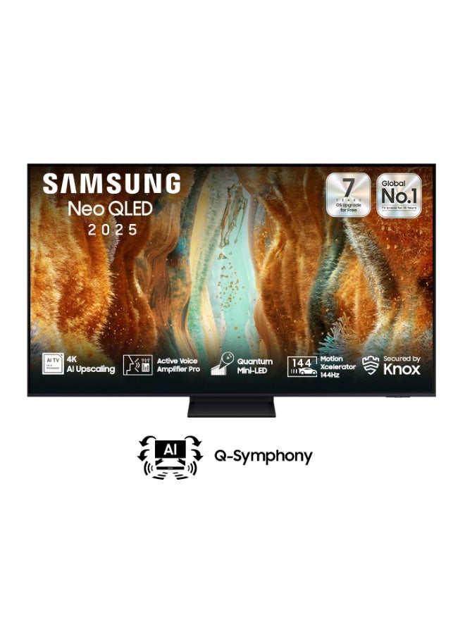 Samsung 65 Inch NEO QLED 4K TV, 4K AI Upscaling, 144Hz,Mini-LED, AVA Pro QA65QN70FAUXSA black  - Image 1