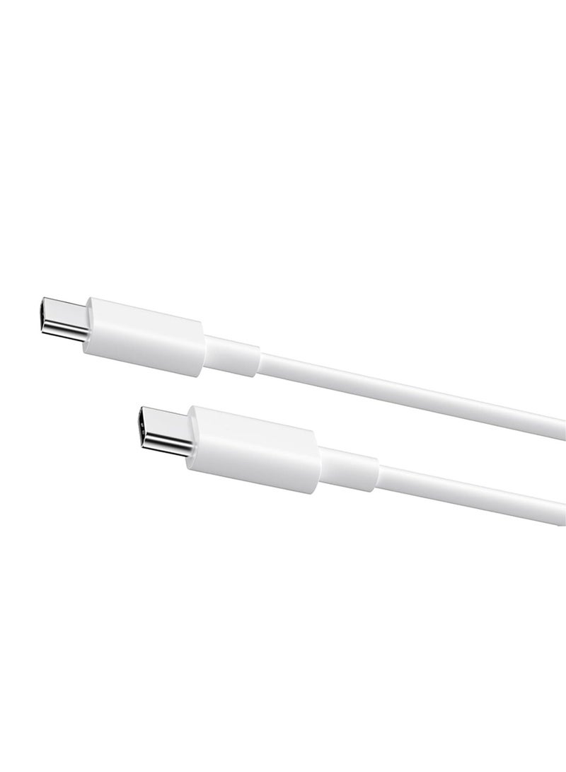 Google - 45W USB-C Power Charger with USB-C 1m Cable - Fast-Charging Pixel Phone Charger Compatible with Google Products and Other USB-C Devices White-2 - Image 1