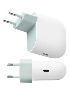 Google 45W USB-C Power Charger with USB-C 1m Cable - Fast-Charging Pixel Phone Charger Compatible with Google Products and Other USB-C Devices White-2  - Image 2