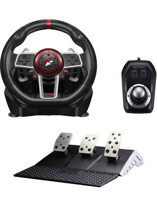Suzuka Wheel 900R – Premium Racing Wheel with Hall Sensor Technology, 900° Adjustable Rotation, 6-Speed Shifter, Dual Vibration Motors, Multi-Platform (PS4, Xbox One, XSX/XSS, PC, Switch) – Realistic Driving Experience - pnsku/N70166052V/45/_/1744002263/698487b3-4dd1-4f8d-b07c-71d1d3ded852