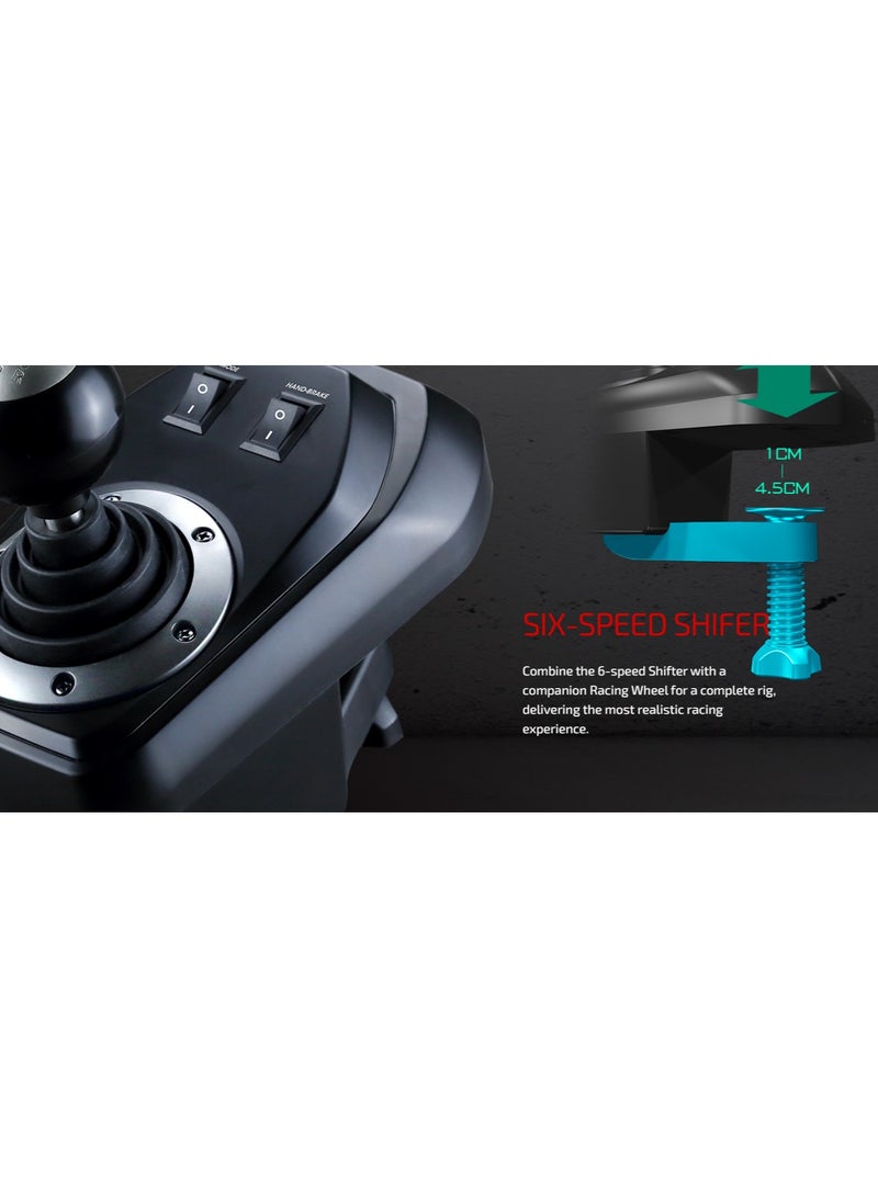 فلاشفاير - Suzuka Wheel 900R – Premium Racing Wheel with Hall Sensor Technology, 900° Adjustable Rotation, 6-Speed Shifter, Dual Vibration Motors, Multi-Platform (PS4, Xbox One, XSX/XSS, PC, Switch) – Realistic Driving Experience - Image 1