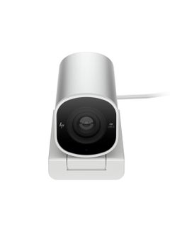إتش بي 960 4K Streaming Webcam - Works with Zoom, Chrome & Microsoft Teams, 695J6AA#ABB silver  - Image 2