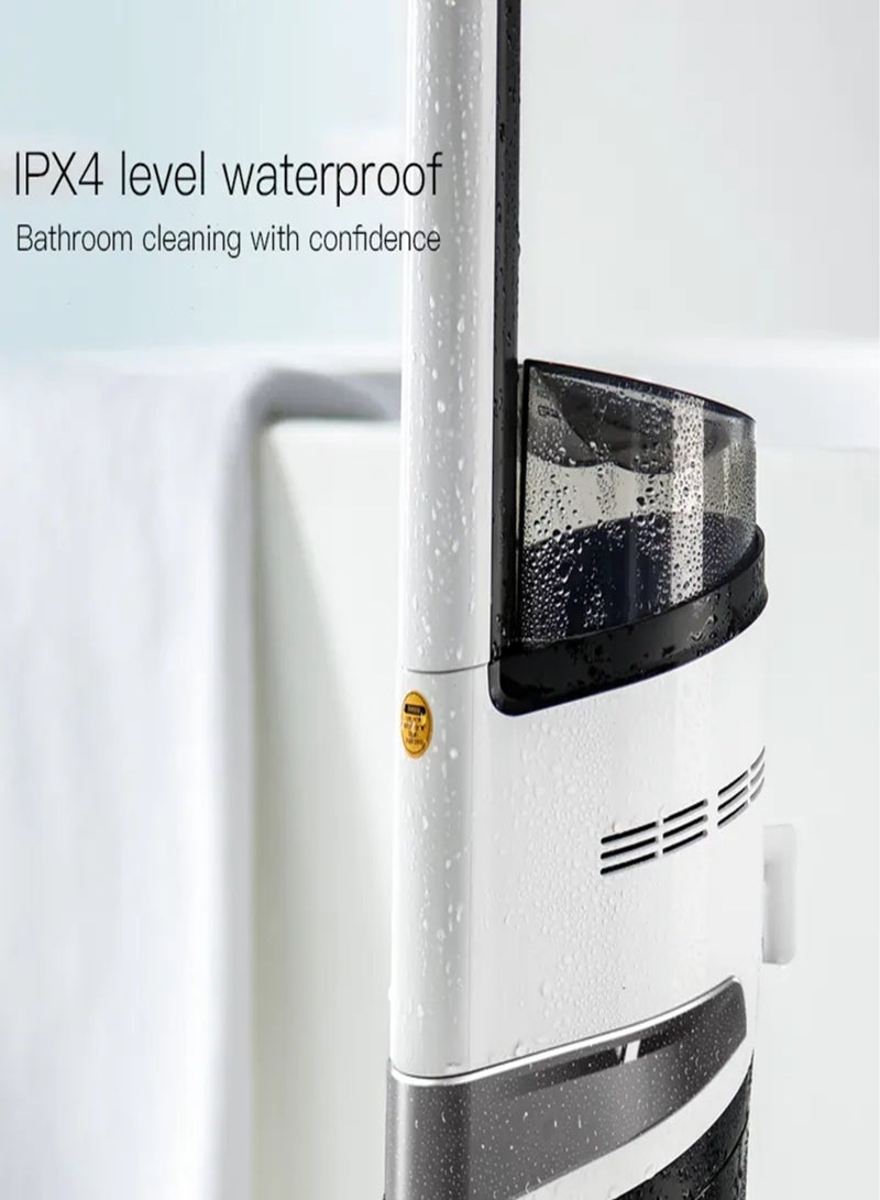 Deerma - Wet & Dry Vacuum Cleaner Double Roller Brush Head 500ml Water Tank IPX4 Waterproof Smart Vacuum Cleaner 500 ml 420 W VX20 White - Image 1