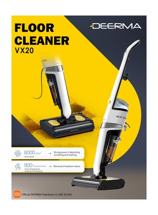 Wet & Dry Vacuum Cleaner Double Roller Brush Head 500ml Water Tank IPX4 Waterproof Smart Vacuum Cleaner 500 ml 420 W VX20 White - pnsku/N70166079V/45/_/1748931504/5c90aac1-e0c1-44a3-bfd9-f34d3b631916