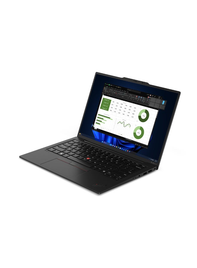 لينوفو ThinkPad X1 Carbon Laptop With 14 Inch WUXGA (1920x1200) IPS Display,Core Ultra 7-155U Processor/16GB RAM DDR5/1TB SSD/Intel Iris Xe Grphics/Windows 11 Pro/ English/Arabic black  - Image 3