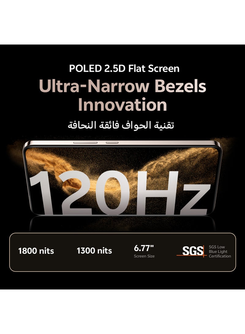 فيفو - V50 Lite AI 5G Dual SIM Phantom Black 12GB RAM 256GB With Exclusive Gifts Smart Watch, 90W Charger And 24 Months Warranty + 1 Year Screen Replacement - Middle East Version - Image 1
