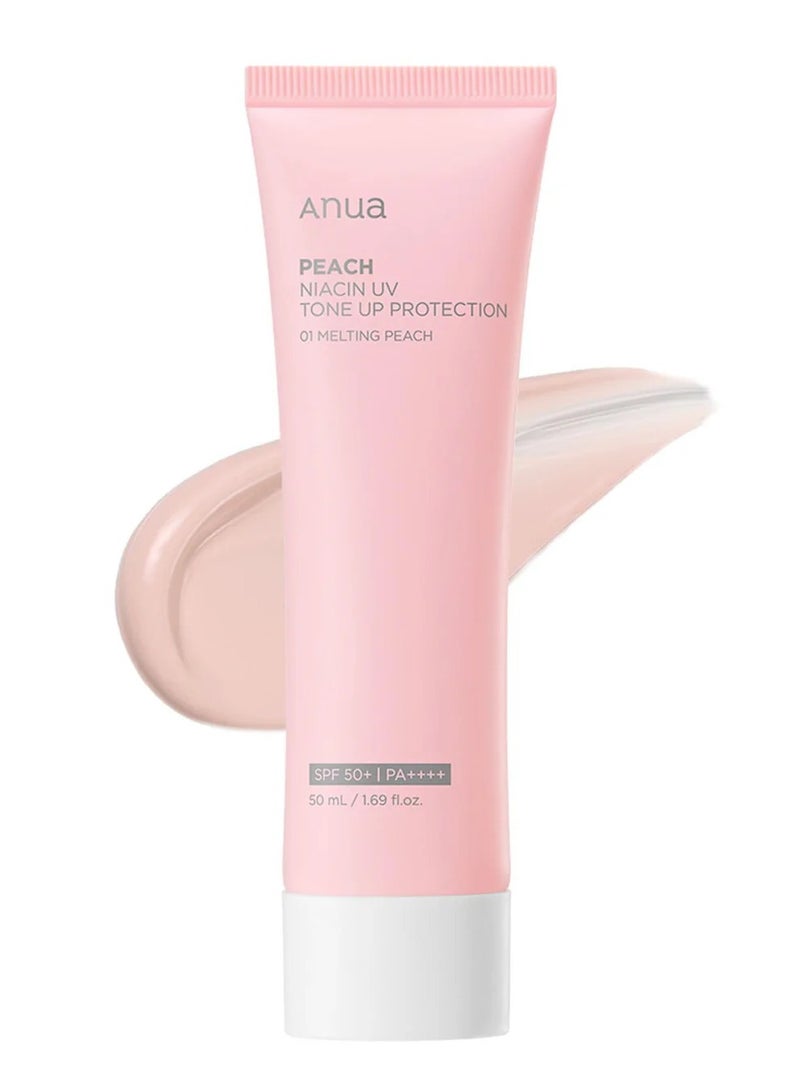 Anua Peach Niacin UV Tone Up Protection 01 Melting Peach 50ml  - Image 1