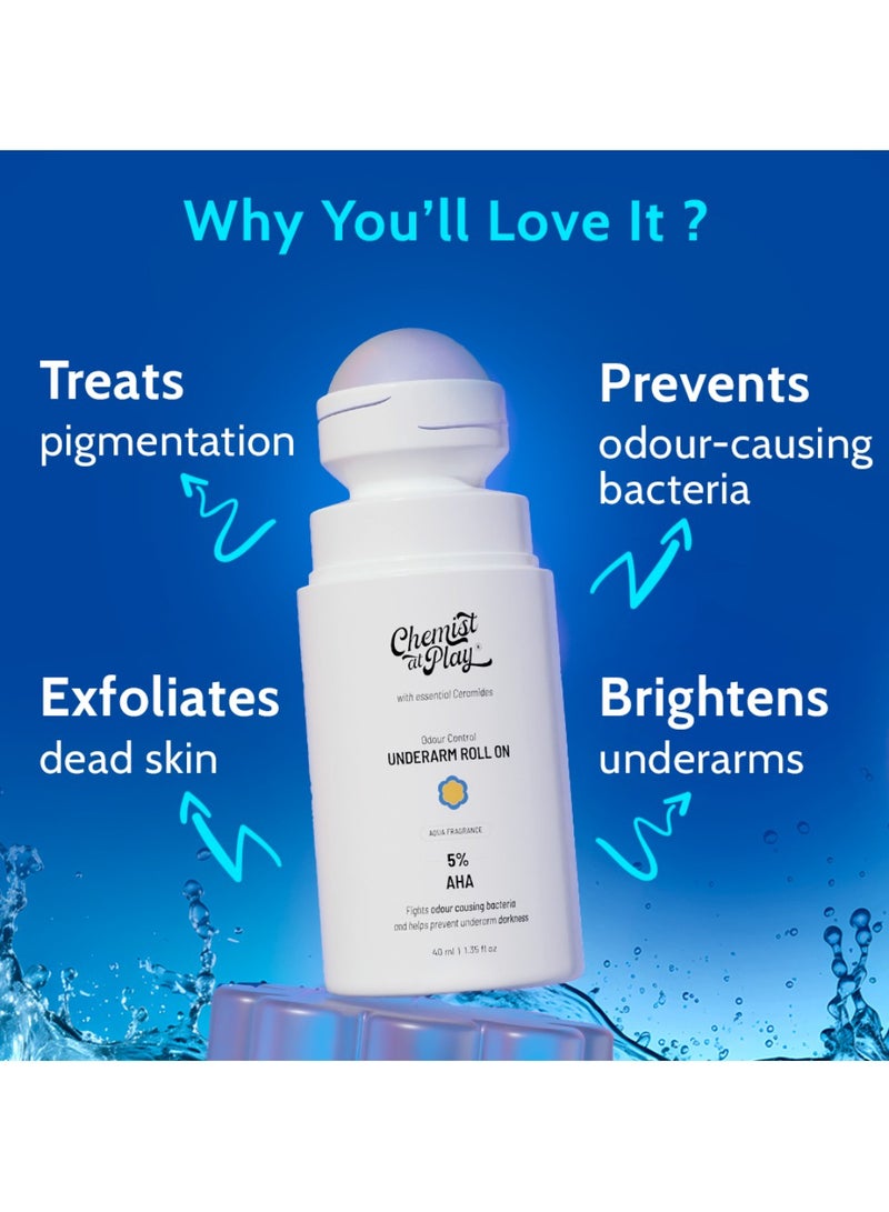 Beauty Gift Chemist At Play UnderArm Roll On | Aqua Fragrance 40ml  - Image 2