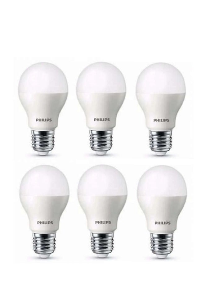 Philips 6  White Bulbs, 9 Watts, 6 Bulbs