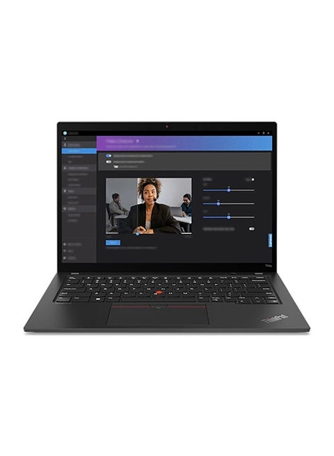 ThinkPad T14 G5 Laptop With 14 Inch WUXGA(1920X1200) Display,Intel Core Ultra 7-165U Processor/32GB RAM DDR5/512GB SSD/Intel Iris Xe Graphics/Windows 11 Pro English/Arabic Black