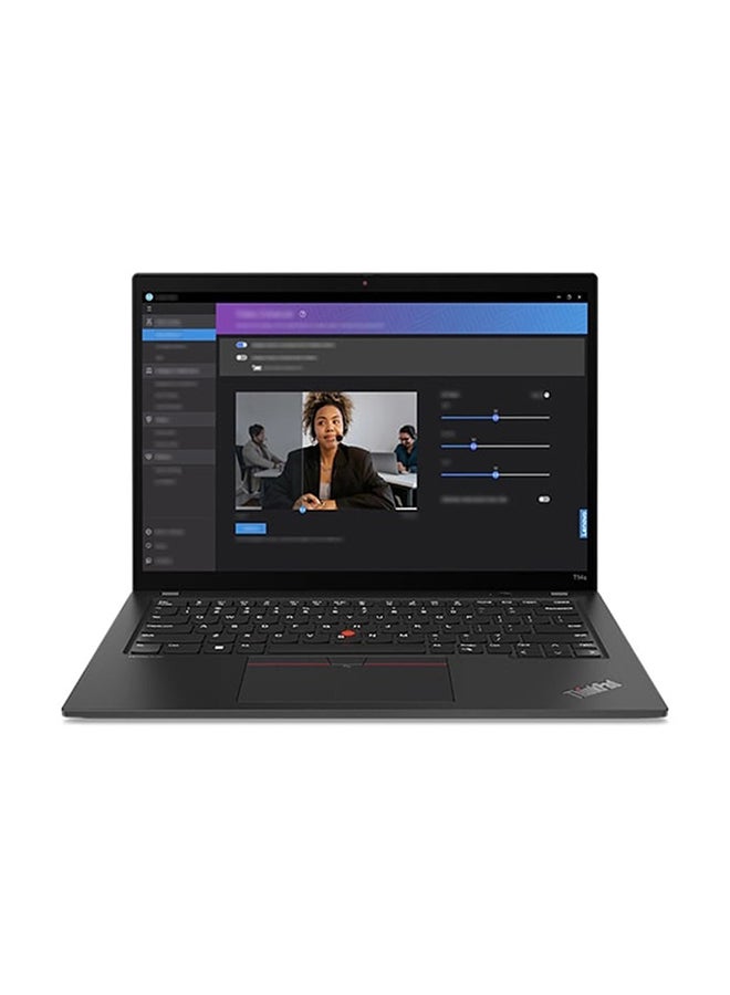 Lenovo ThinkPad T14 G5 Laptop With 14 Inch WUXGA(1920X1200) Display,Intel Core Ultra 7-165U Processor/16GB RAM DDR5/512GB SSD/Intel Iris Xe Graphics/Windows 11 Pro English/Arabic Black  - Image 1