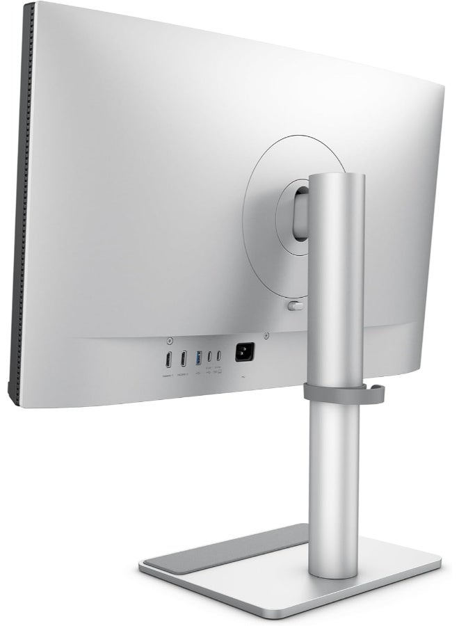 BenQ - 27" Inch 4K Monitor (3840x2160) for MacBook® Pro/Air, Dual USB-C, 90W Power Delivery, Mac Color Match, USB Hub, Brightness & Volume Control on Mac, Height & Tilt Adjustable Stand, P3 Color Gamut -MA270U | Silver - Image 1